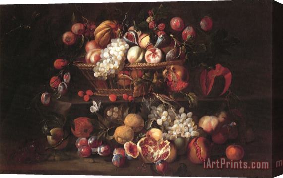 Abraham Brueghel (breugel, Breughel) Nature Morte Aux Fruits Stretched Canvas Print / Canvas Art