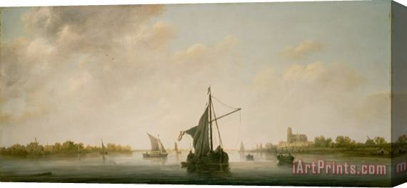 Aelbert Cuyp A View of The Maas at Dordrecht Stretched Canvas Print / Canvas Art