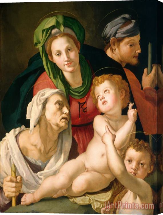 Agnolo Bronzino The Holy Family Stretched Canvas Print / Canvas Art