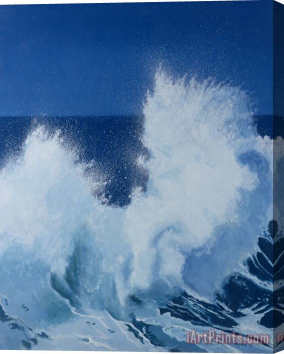 Alan Byrne Two Little Waves Breaking Stretched Canvas Painting / Canvas Art