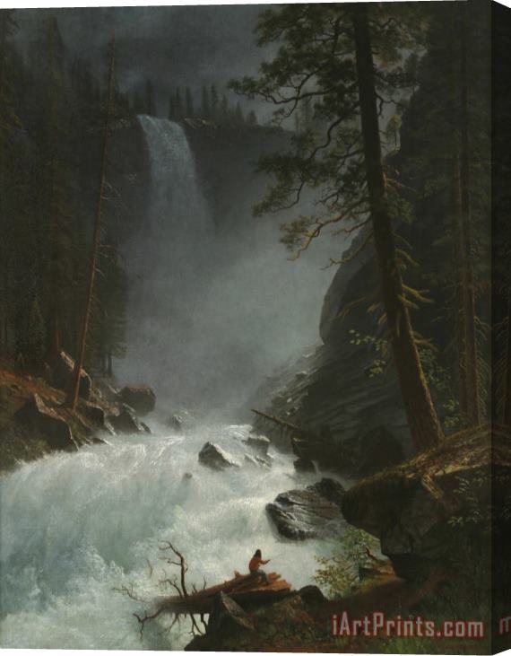 Albert Bierstadt A Stream in The Rocky Mountains Stretched Canvas Print / Canvas Art