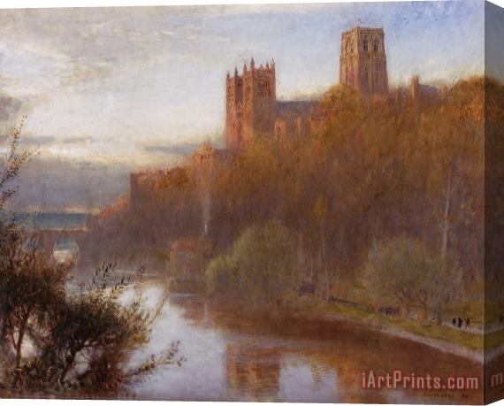 Albert Goodwin Durham Cathedral Stretched Canvas Print / Canvas Art