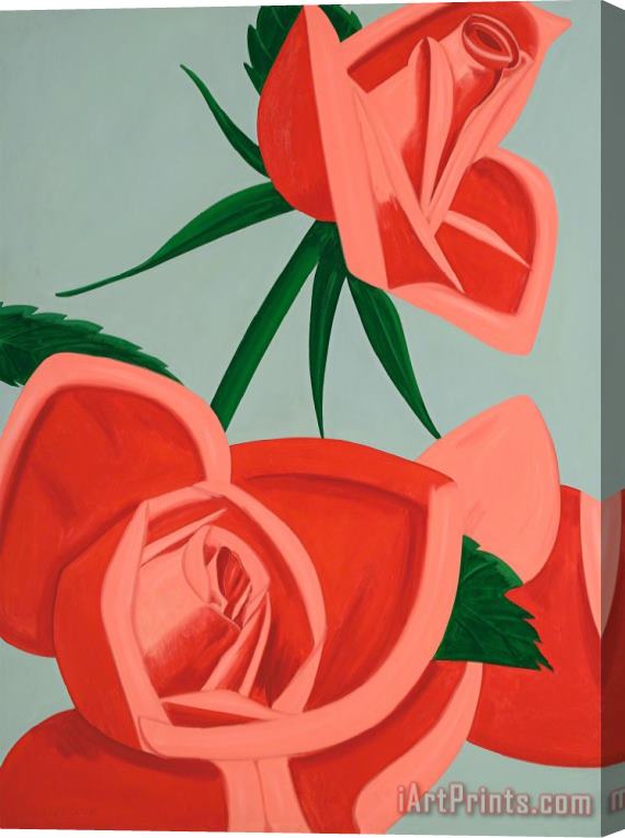 Alex Katz Rose Bud, 2019 Stretched Canvas Print / Canvas Art