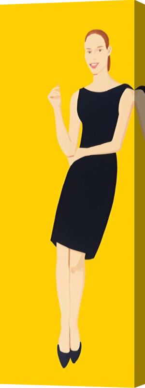 Alex Katz Ulla (from Black Dress Series), 2015 Stretched Canvas Print / Canvas Art