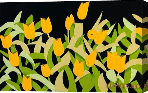 Alex Katz Yellow Tulips, 2014 Stretched Canvas Print / Canvas Art