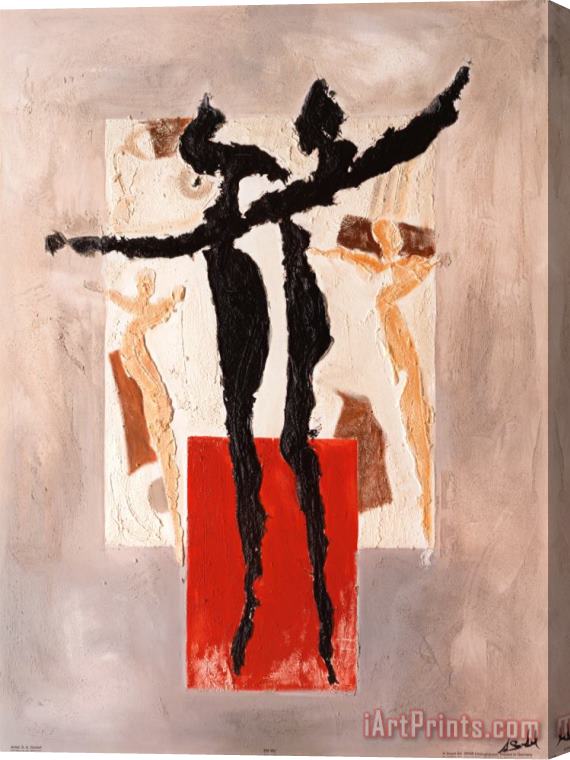 alfred gockel Zorba's Dance Stretched Canvas Print / Canvas Art