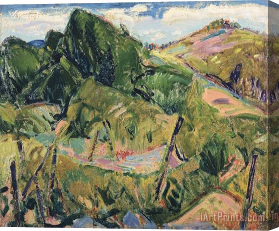 Alfred Henry Maurer Landscape Stretched Canvas Print / Canvas Art
