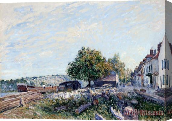 Alfred Sisley Saint Mammes Morning Stretched Canvas Print / Canvas Art