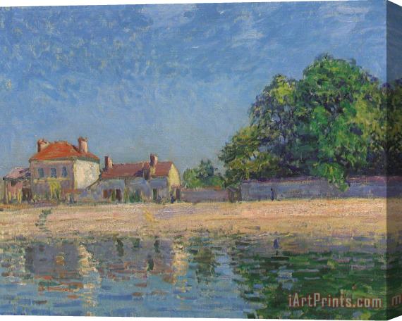 Alfred Sisley The Banks of the Loing Stretched Canvas Print / Canvas Art