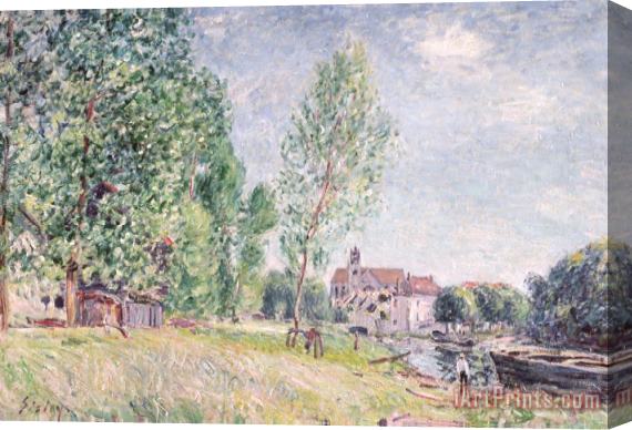 Alfred Sisley The Builder's Yard At Matrat Moret-sur-loing Stretched Canvas Print / Canvas Art