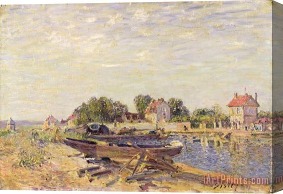 Alfred Sisley The Loing at Saint Mammes 1885 Stretched Canvas Painting / Canvas Art