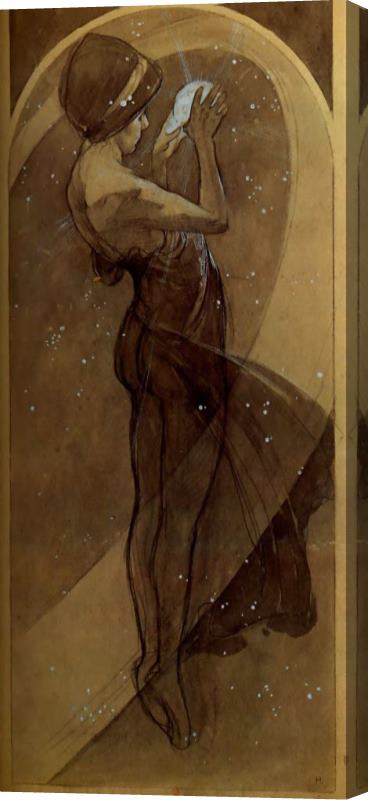 Alphonse Maria Mucha North Star Stretched Canvas Painting / Canvas Art
