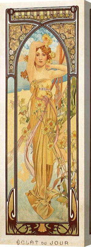 Alphonse Marie Mucha Day Stretched Canvas Print / Canvas Art
