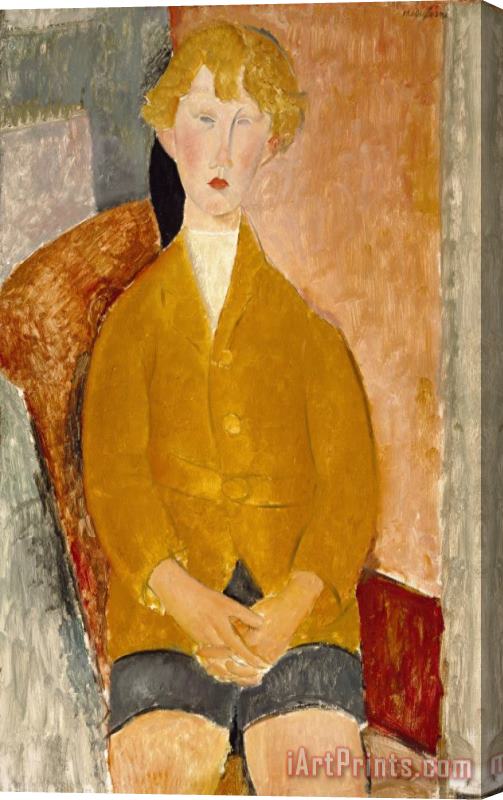Amedeo Modigliani Boy in Short Pants Stretched Canvas Print / Canvas Art