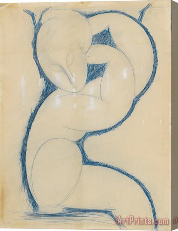 Amedeo Modigliani Caryatid 3 Stretched Canvas Print / Canvas Art