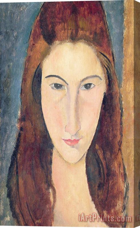 Amedeo Modigliani Jeanne Hebuterne Stretched Canvas Painting / Canvas Art