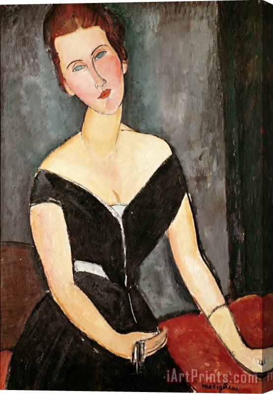 Amedeo Modigliani Madame G van Muyden Stretched Canvas Painting / Canvas Art