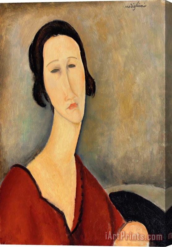 Amedeo Modigliani Madame Hanka Zborowska, 1917 Stretched Canvas Print / Canvas Art