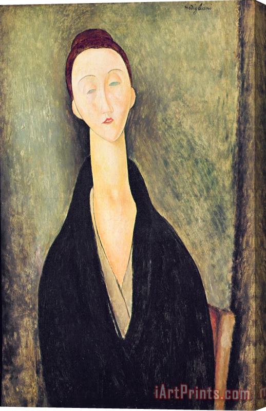 Amedeo Modigliani Madame Hanka Zborowska Stretched Canvas Painting / Canvas Art