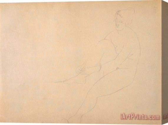 Amedeo Modigliani Nude Stretched Canvas Print / Canvas Art