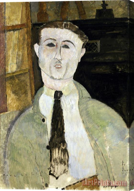 Amedeo Modigliani Paul Guillaume Stretched Canvas Print / Canvas Art