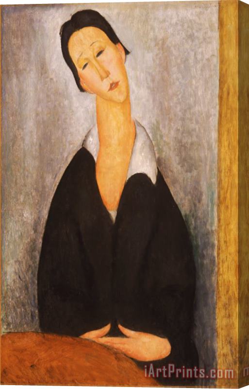 Amedeo Modigliani Portrait of a Polish Woman Stretched Canvas Print / Canvas Art