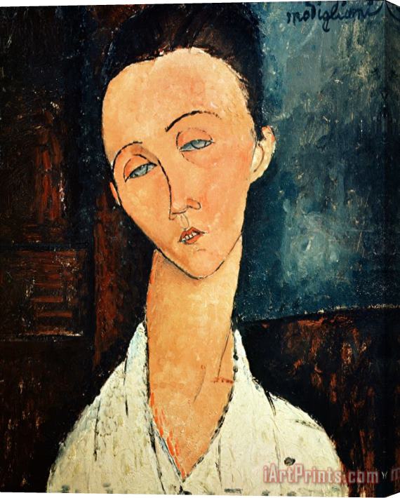 Amedeo Modigliani Portrait of Lunia Czechowska Stretched Canvas Painting / Canvas Art