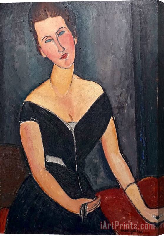 Amedeo Modigliani Portrait of Madame Cecile Van Muyden, 1917 Stretched Canvas Print / Canvas Art