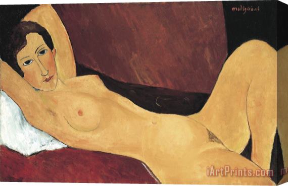 Amedeo Modigliani Reclining Nude Stretched Canvas Print / Canvas Art