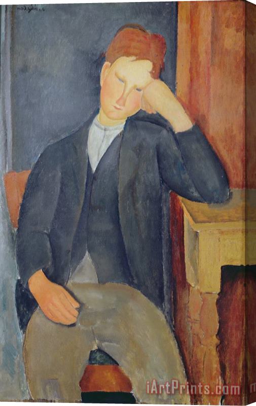 Amedeo Modigliani The young apprentice Stretched Canvas Print / Canvas Art