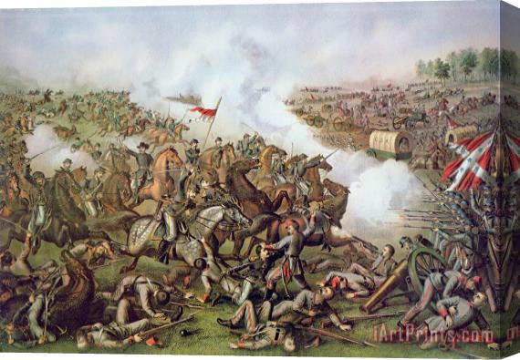 American School Battle of Five Forks Virginia 1st April 1865 Stretched Canvas Painting / Canvas Art