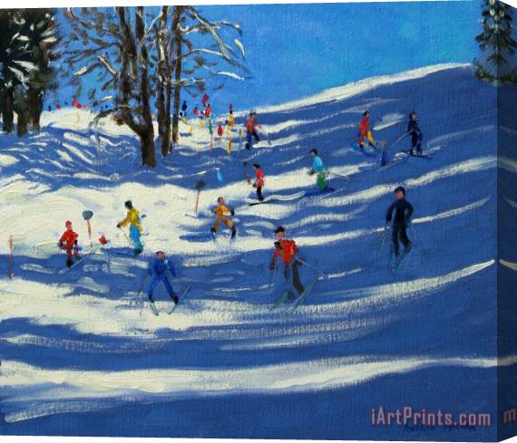 Andrew Macara Blue shadows Stretched Canvas Print / Canvas Art