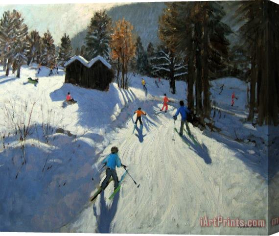 Andrew Macara Two mountain huts Stretched Canvas Print / Canvas Art