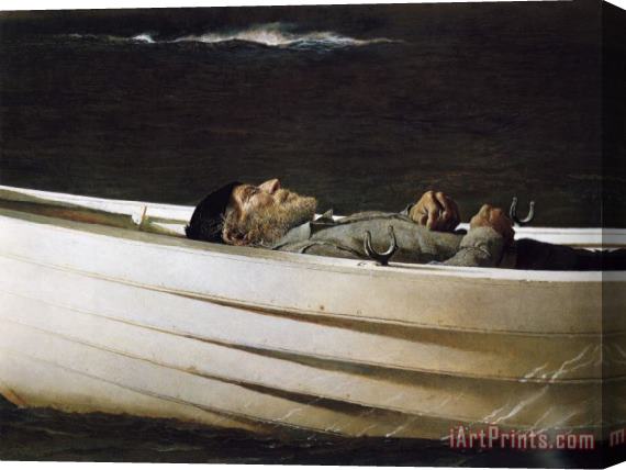 andrew wyeth Adrift 1982 Stretched Canvas Print / Canvas Art
