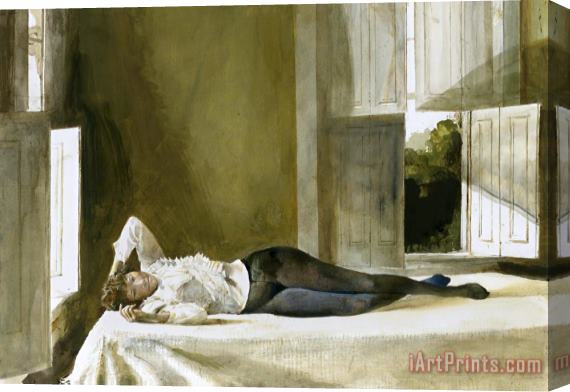 andrew wyeth Beauty Rest 1991 Stretched Canvas Print / Canvas Art