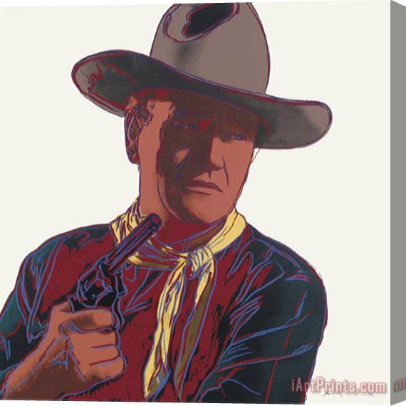 Andy Warhol Cowboys And Indians John Wayne 201 250 1986 Stretched Canvas Painting / Canvas Art