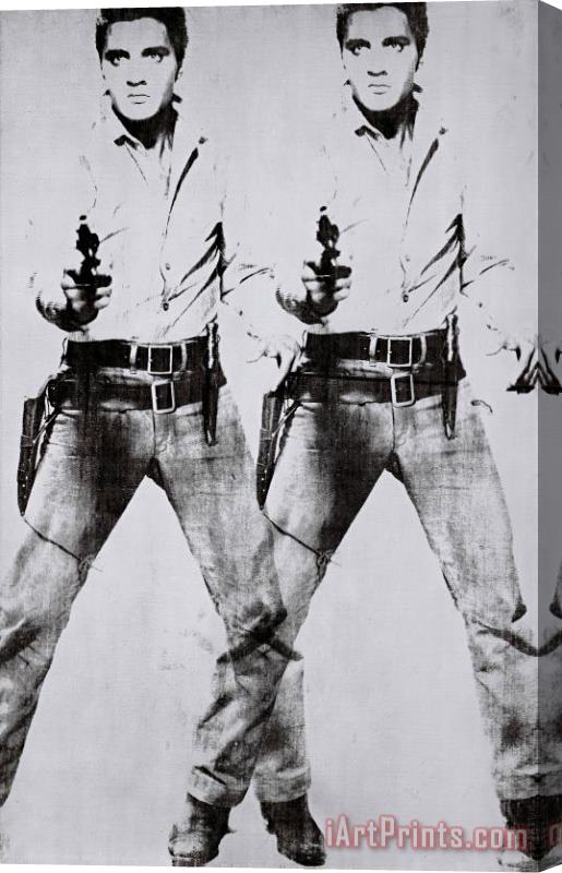 Andy Warhol Double Elvis C 1963 Stretched Canvas Painting / Canvas Art
