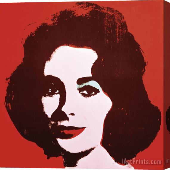 Andy Warhol Liz 1963 Red Stretched Canvas Painting / Canvas Art