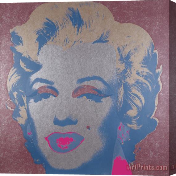 Andy Warhol Marilyn Monroe 1967 Silver Stretched Canvas Print / Canvas Art