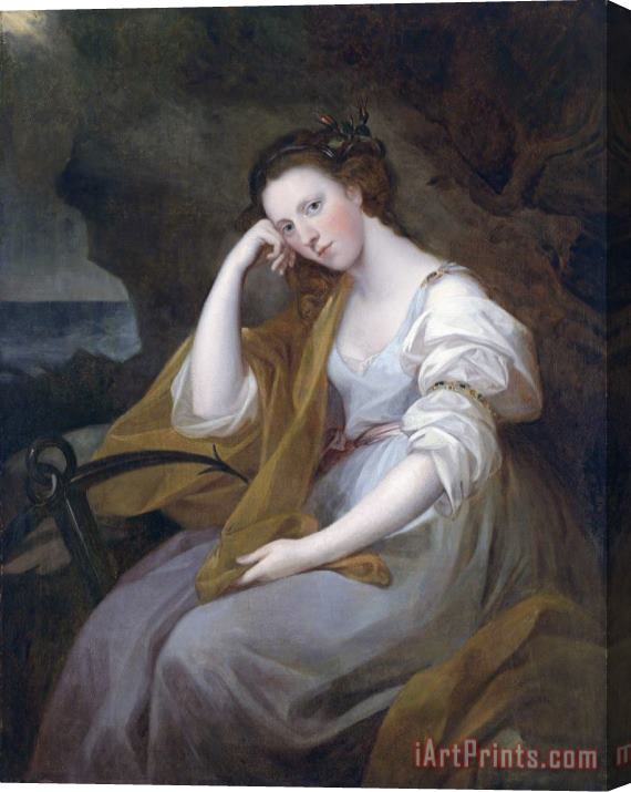 Angelica Kauffmann Portrait of Louisa Leveson Gower As Spes Stretched Canvas Print / Canvas Art