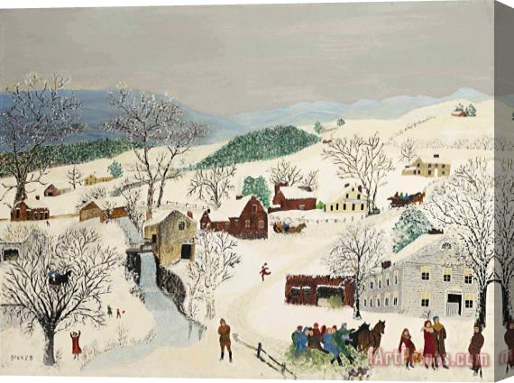 Anna Mary Robertson (grandma) Moses Come on 1952 Stretched Canvas Print / Canvas Art