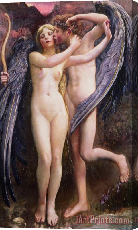 Annie Louisa Swynnerton Cupid and Psyche Stretched Canvas Painting / Canvas Art