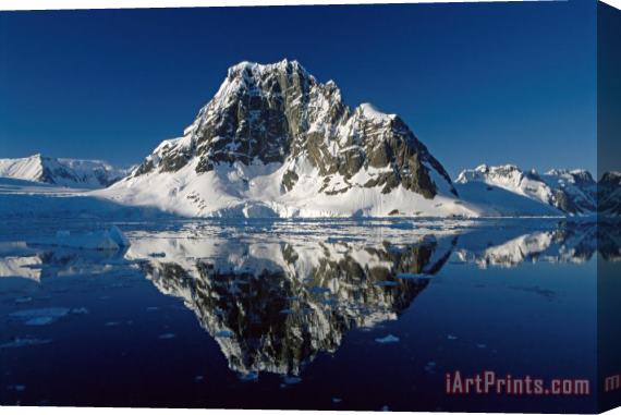 Antarctica Reflections with ice Stretched Canvas Print / Canvas Art