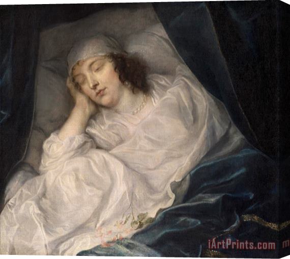 Anthonie Van Dyck Venetia, Lady Digby, on Her Deathbed Stretched Canvas Print / Canvas Art