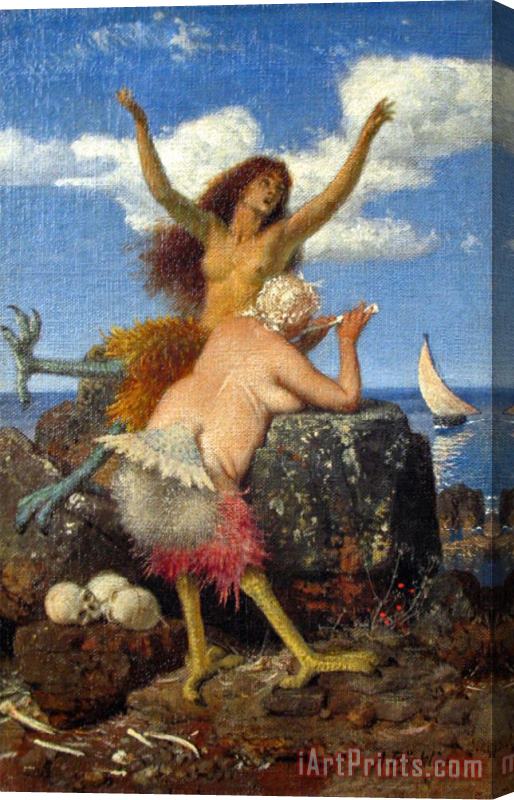 Arnold Bocklin Sirens Stretched Canvas Painting / Canvas Art