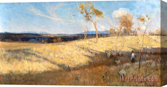 Arthur Streeton Golden Summer, Eaglemont Stretched Canvas Print / Canvas Art