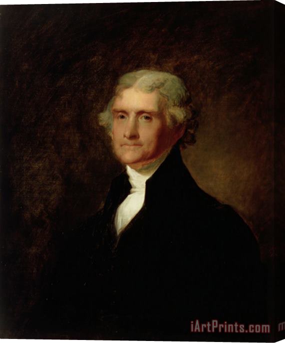 Asher Brown Durand Portrait of Thomas Jefferson Stretched Canvas Painting / Canvas Art