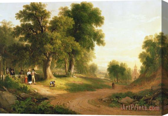 Asher Brown Durand Sunday Morning Stretched Canvas Painting / Canvas Art