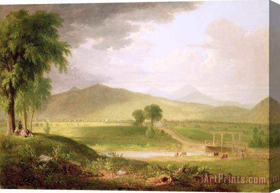 Asher Brown Durand View of Rutland - Vermont Stretched Canvas Print / Canvas Art