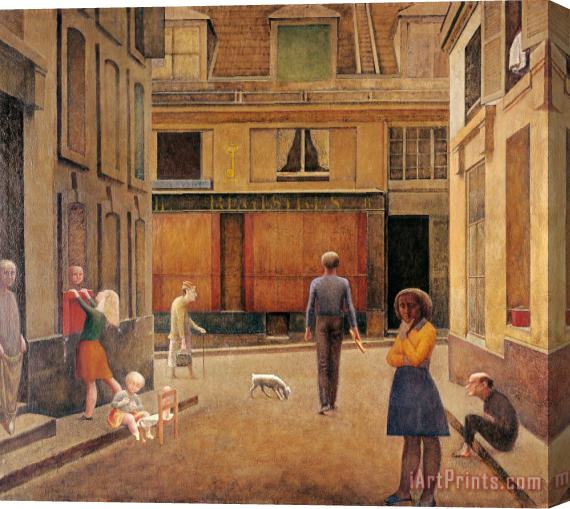 Balthasar Klossowski De Rola Balthus The Passage of Commerce Saint Andre, 1952 Stretched Canvas Painting / Canvas Art
